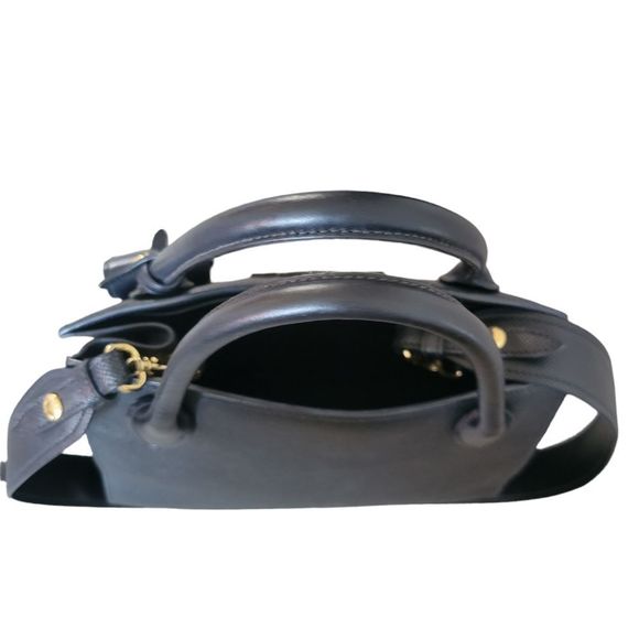 100% Auth. PRADA Saffiano Galleria Monochrome Top handle Cross body Bag - Picture 11 of 16